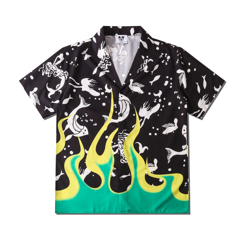 High Street Hawaiian Casual Flower Shirt Short Sleeve Men 5dd8b250 F782 4b1a 9c47 5ec846fe7e7d