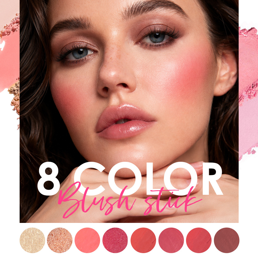 Moisturizing Water, Light Sense, Color Expansion, Natural Lip And Cheek Dual-use Powder Blusher Cream — foto 7