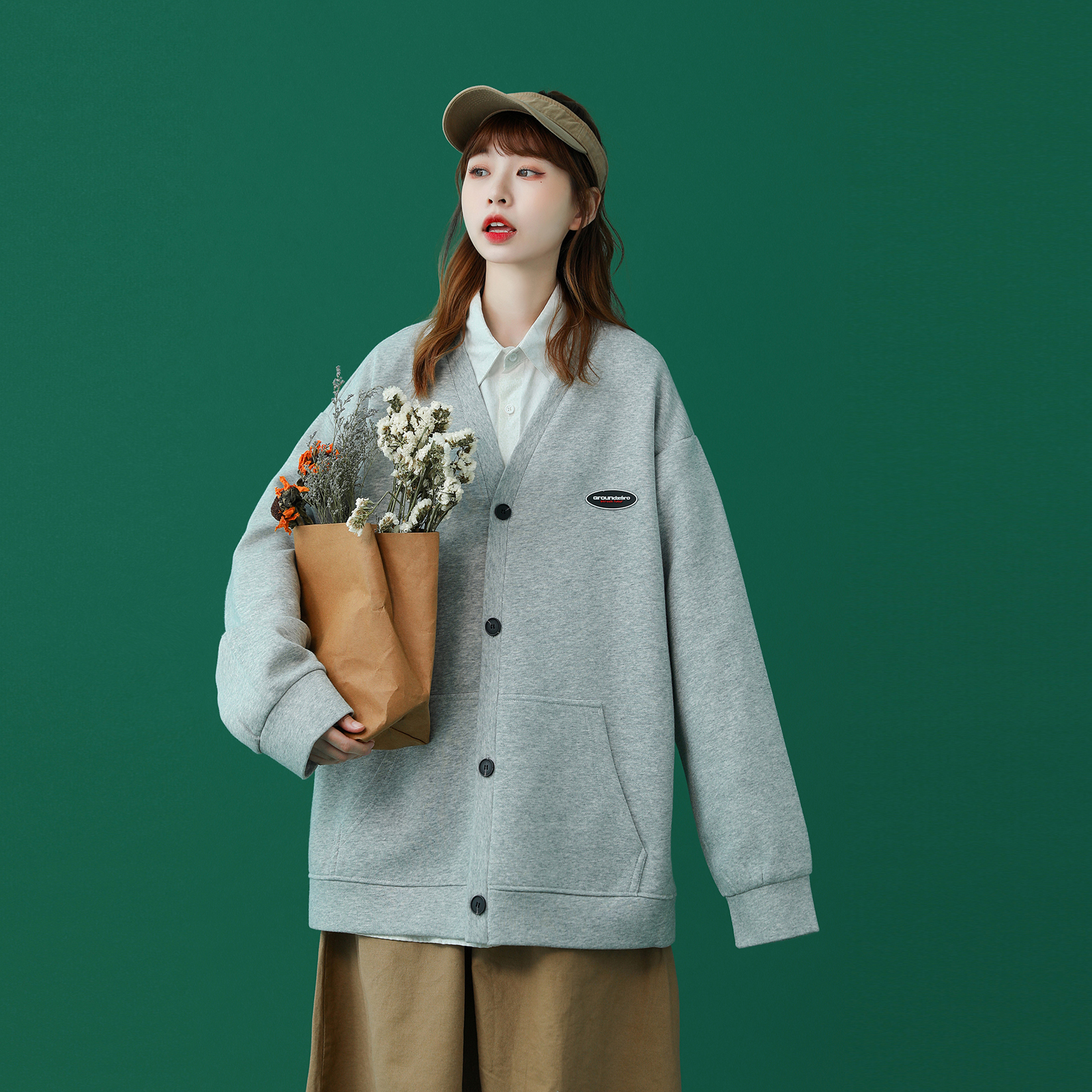 Cardigan Jacket Female Niche Cool Girl Wearing A Top