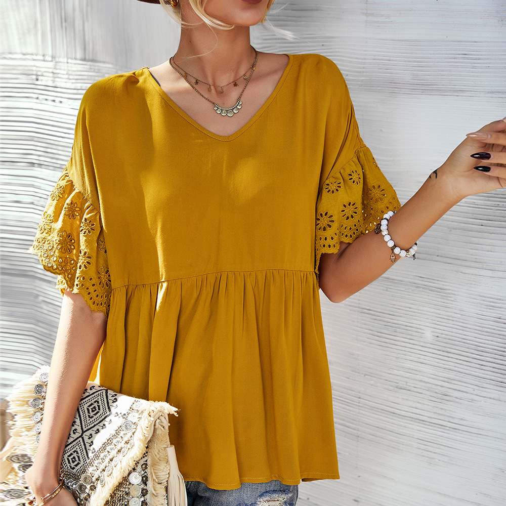 Ladies Leisure Holiday Series Small Shirt Women's Clothing