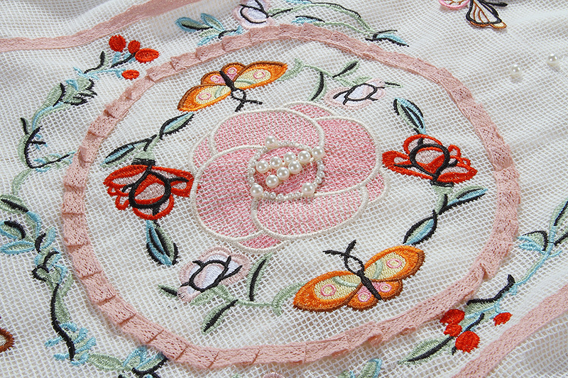 V-Neck Embroidered Slim Dress, picture 6 of 6