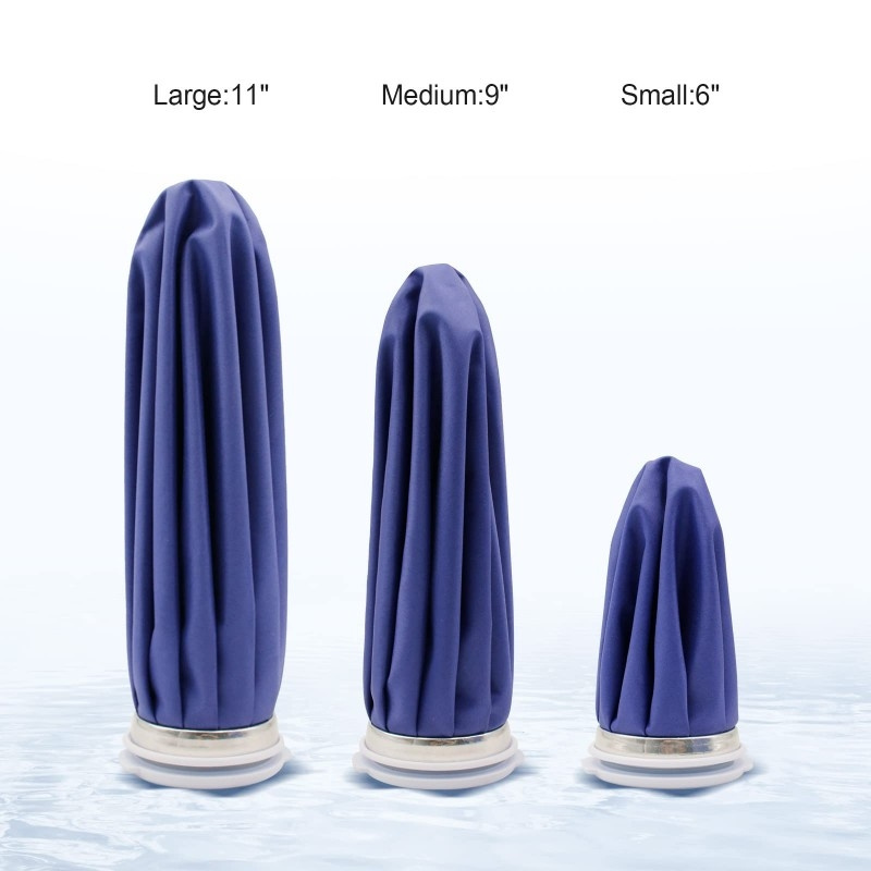 Elastic Knee Brace With 3 Reusable Ice Packs  Breathable Support Bandage  Leak Proof  Available In 3 Sizes 6 Inches 9 Inches 11 Inches