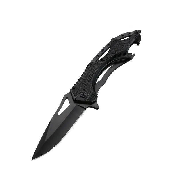 Knife Folding Knife Titanium Steel Cold Steel Black Large - Shop at LoveMi