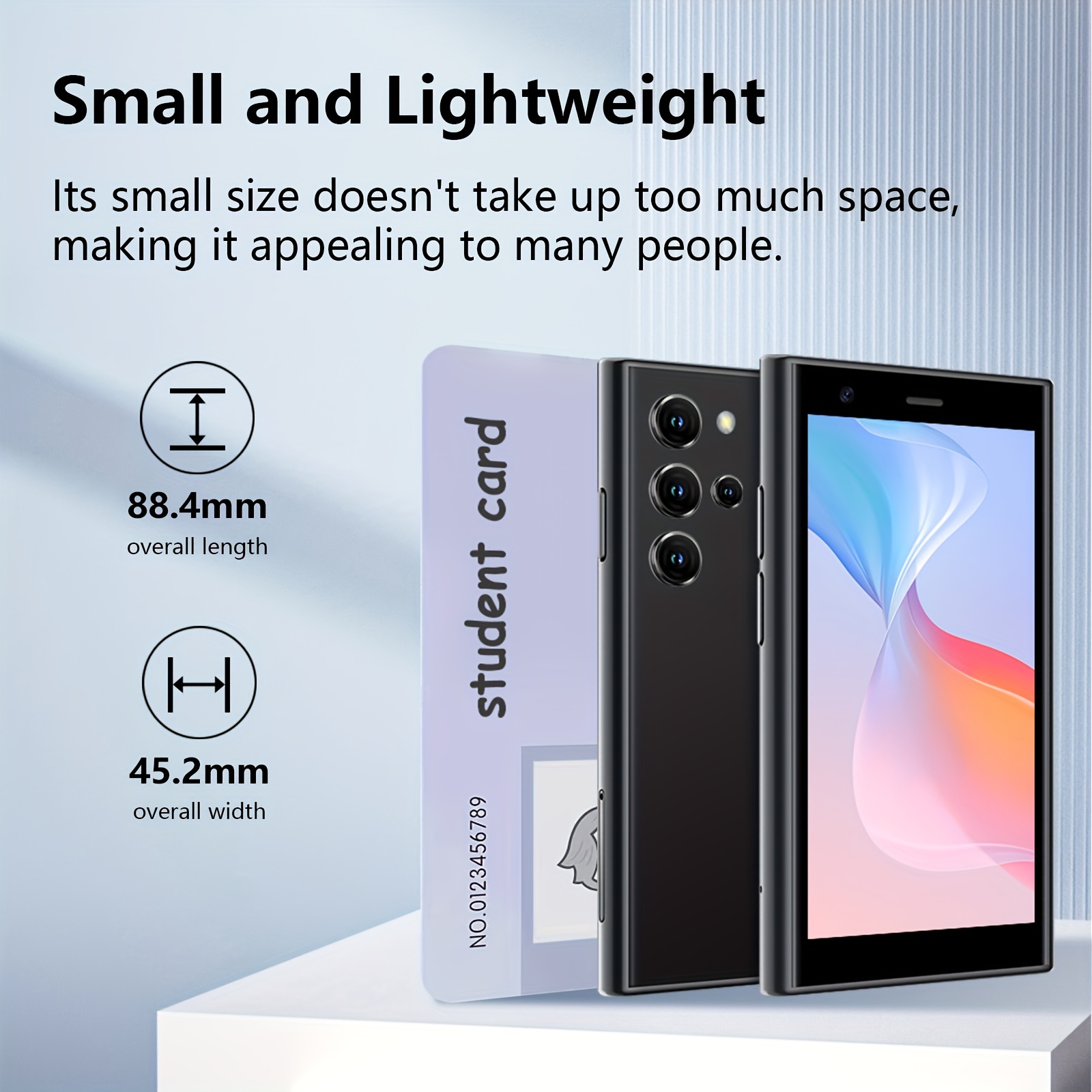 Mini Phone Smartphone,3GB-12GB,2800Mah,3.0 Inch Eye Protection Screen,3G GPS,Dual SIM,Face ID,Android 8.1,Boys Girls