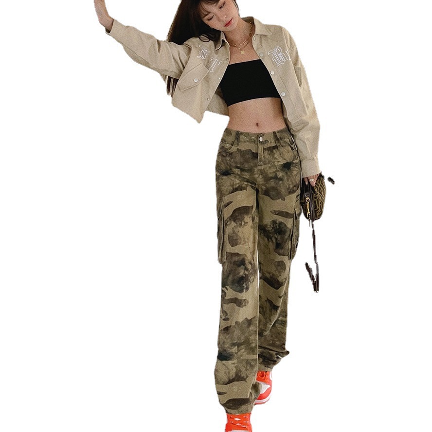 Title 3, Womens Camouflage Straight Fit Low Waist Jeans...