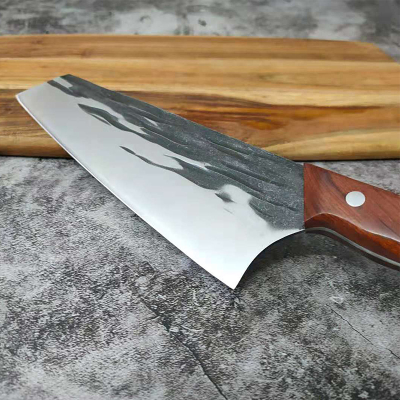 Title 9, Forged Hammered Stainless Steel Kitchen Knife