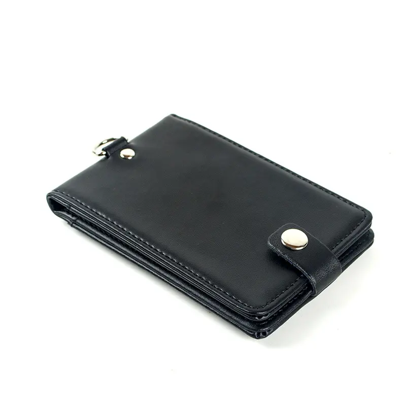 Leather Work ID Card Holder Chest Brand Credit Bag