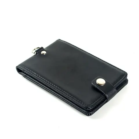 Leather Work ID Card Holder Chest Brand Credit Bag
