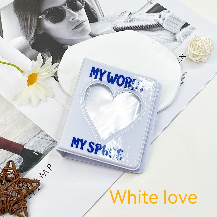 128 Pages White Love Heart