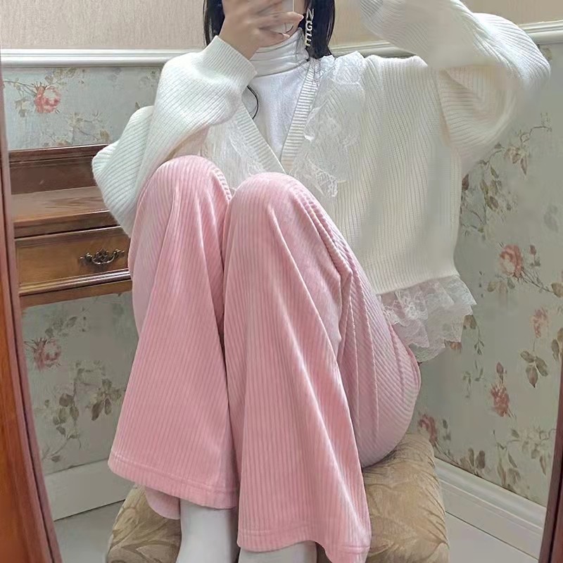 Loose Straight High Waist Lazy Casual Casual Pants