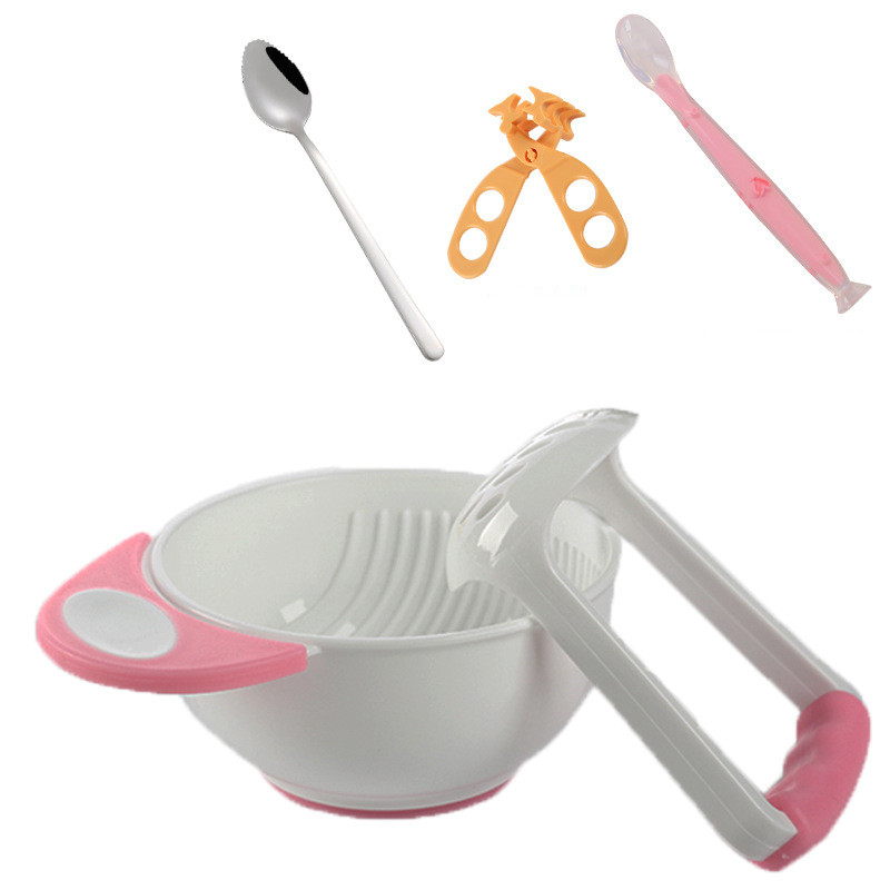 5df5edf3 5efc 434d 8a8e 3170d0c55246 - Baby Food Supplement Tool Grinding Bowl Supplementary Scissors Set