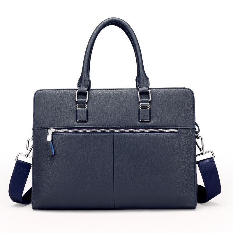 One Shoulder Messenger Official Document Casual Leather Bag — foto 5