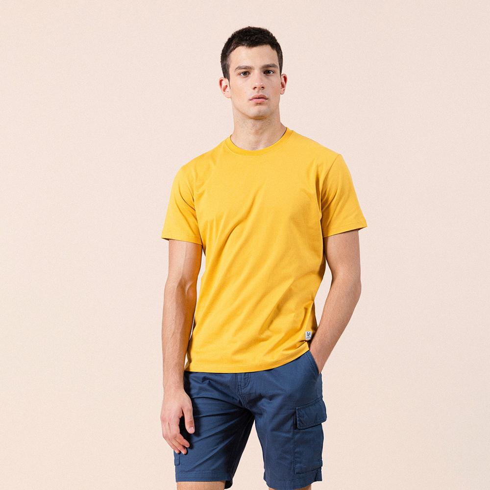 Pure Cotton Simple Multi-color Optional Home Solid Color Round Neck Short-sleeved T-shirt All-match