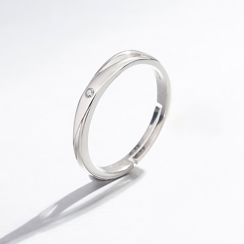 Title 3, Fashion Sterling Silver Couple Ring