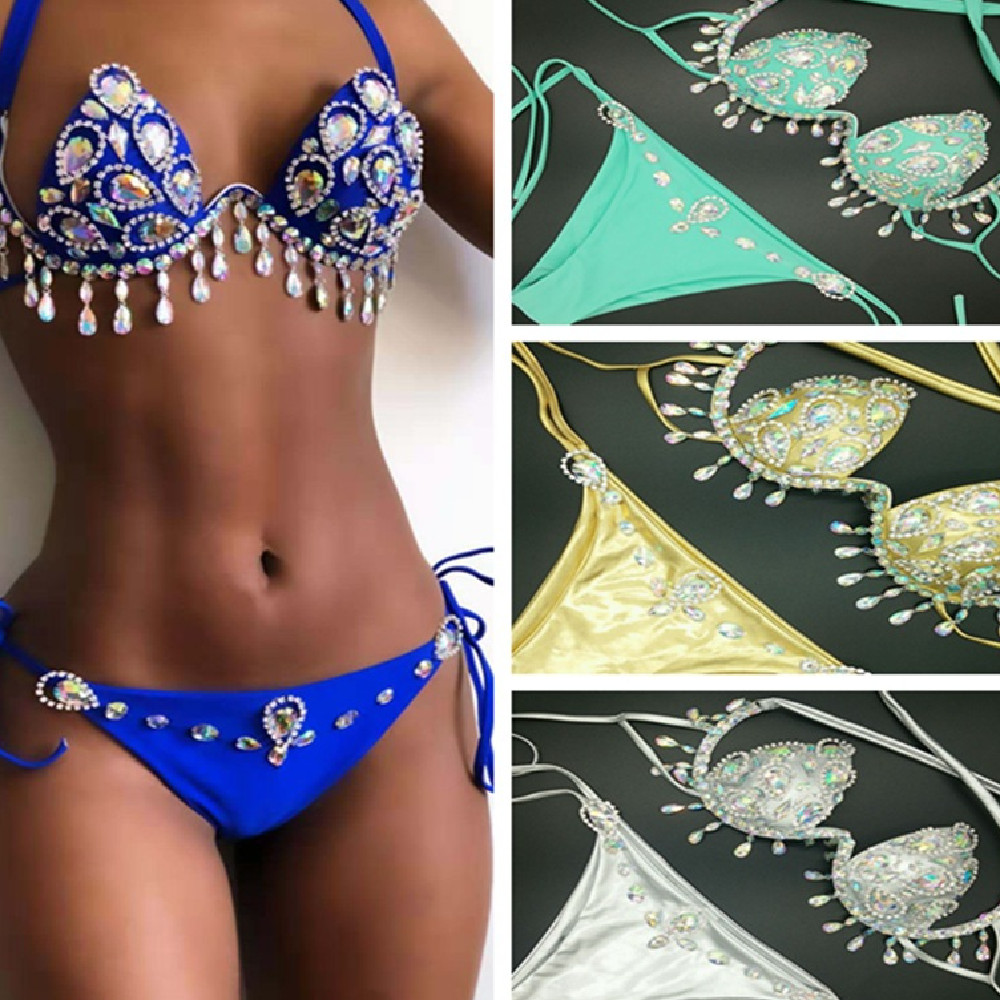 Ladies New Seam Diamond Bikini - Image 10