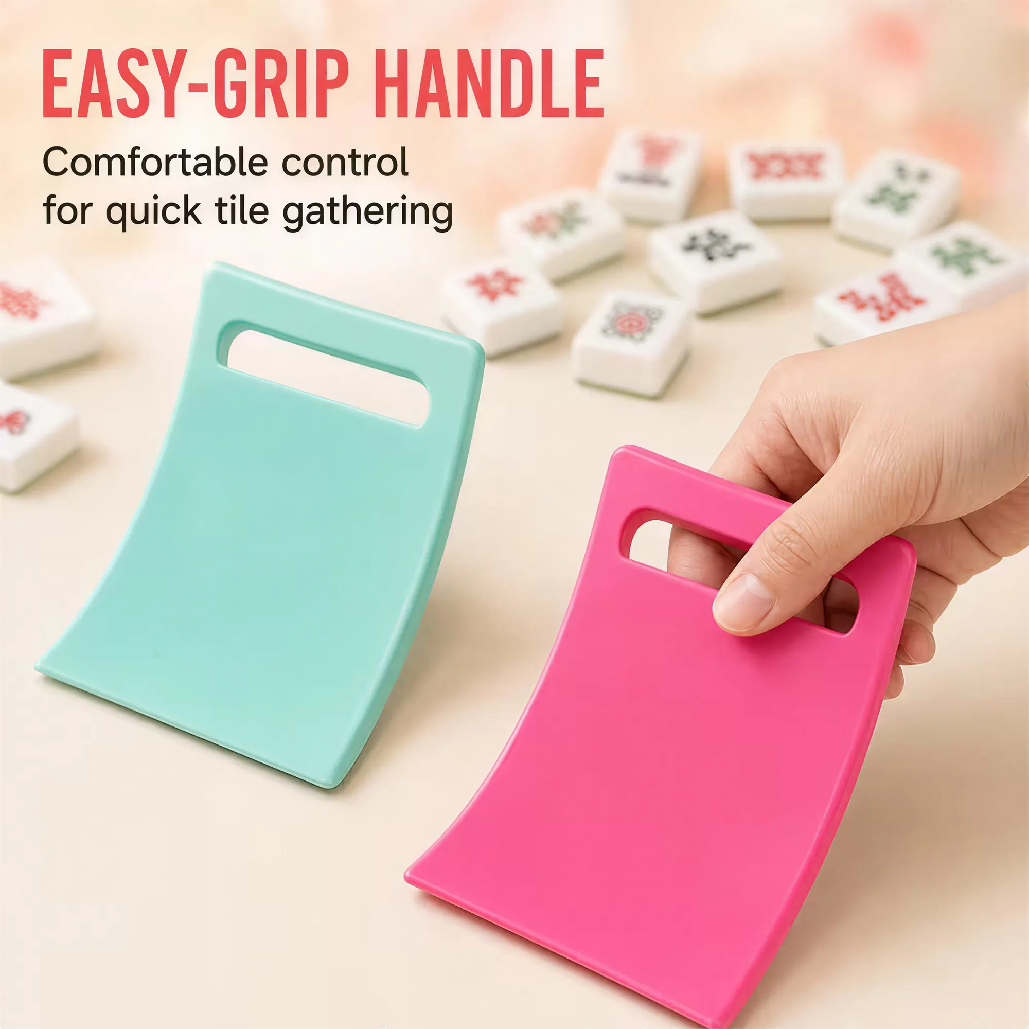 Mahjong Tile Scoops With Easy Grip Handles