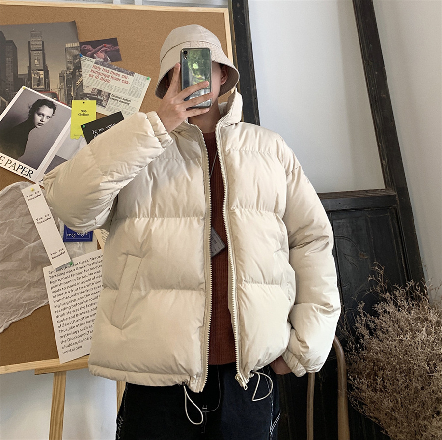 Solid Color Trendy Cotton Coat Loose Lovers