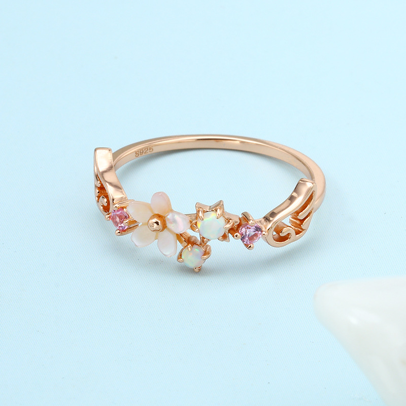 Title 5, Nouvelle Bague Langage des Fleurs Auspiciosa