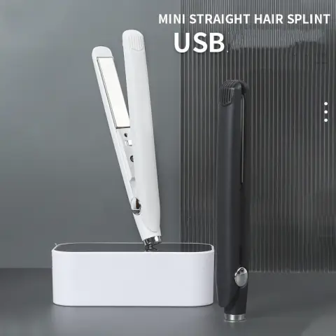 Usb Interface Mini Hair Curler and Straightener Dual-use