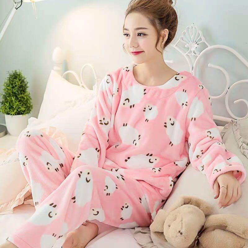 Title 4, Winter Coral Fleece Long-sleeved Thickening Plu...