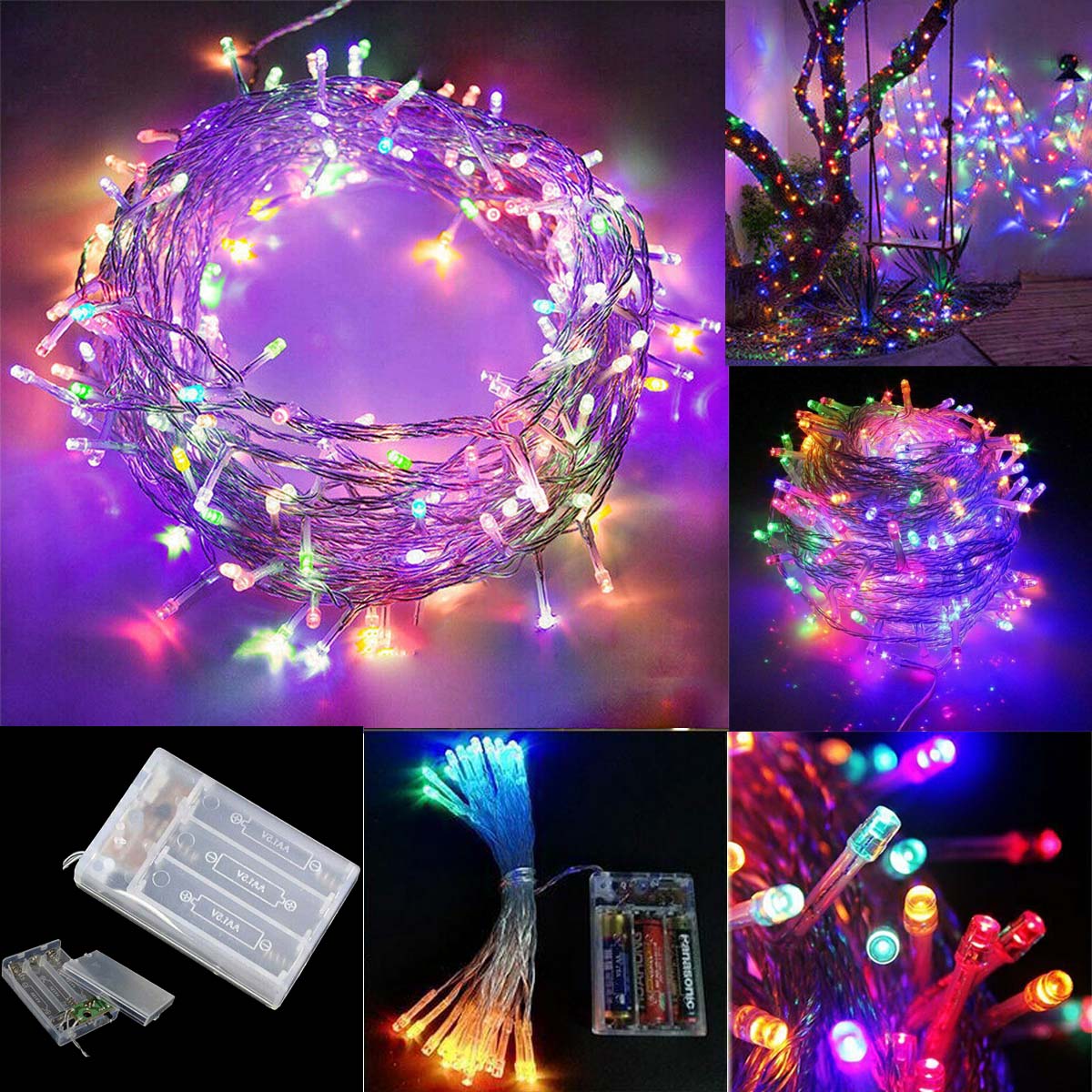 Led String Lights, Battery Operated Fairy Christmas With 10 20 50 1 0 0 LEDs — image 8