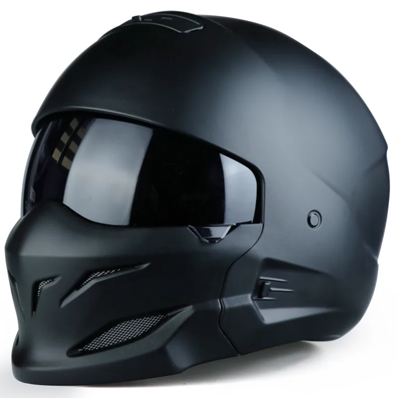 Black Scorpion Helmet Vintage Combo Half Helm