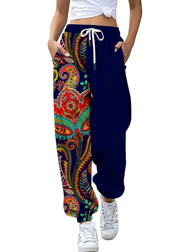 3D Printing Three-dimensional Multicolor Hip Hop Rock Trendy Women's Elastic Pants