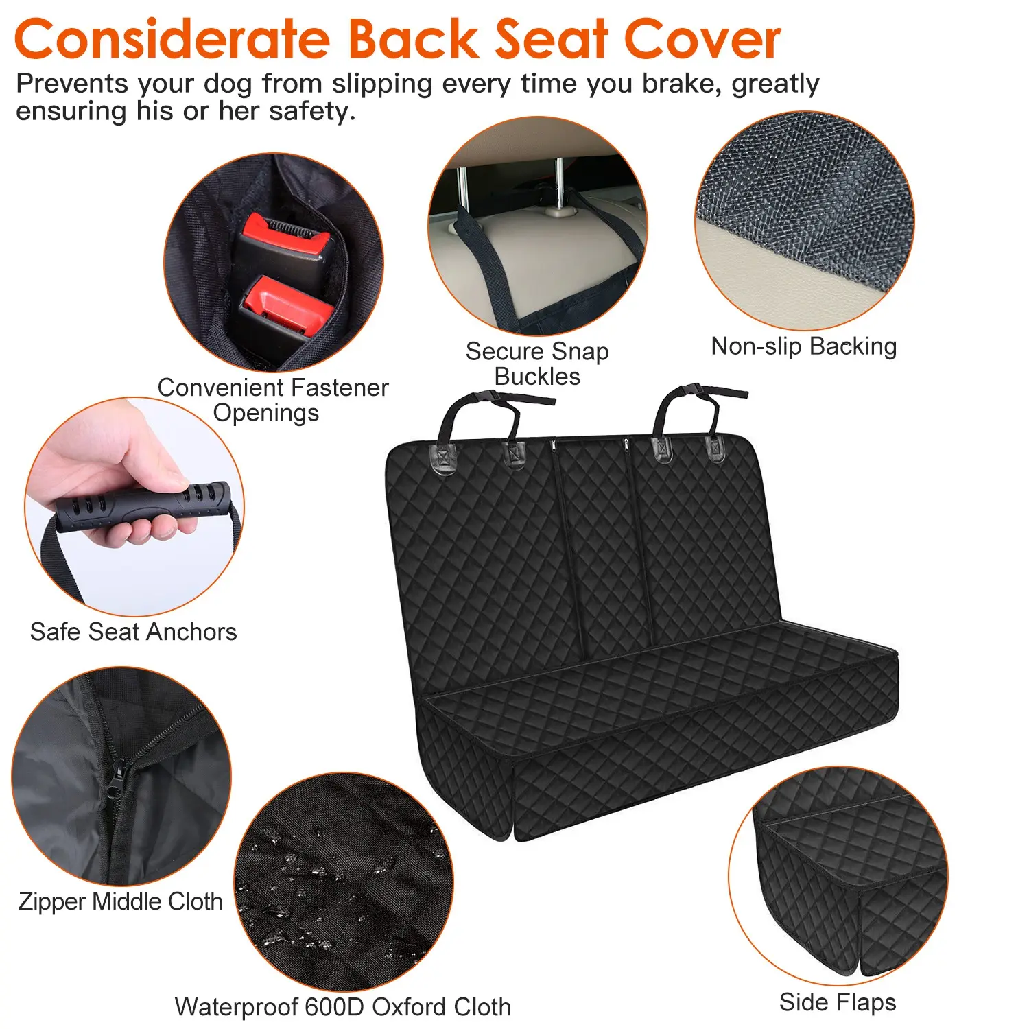 Dog Car Seat Cover Waterproof Scratchproof Pet
