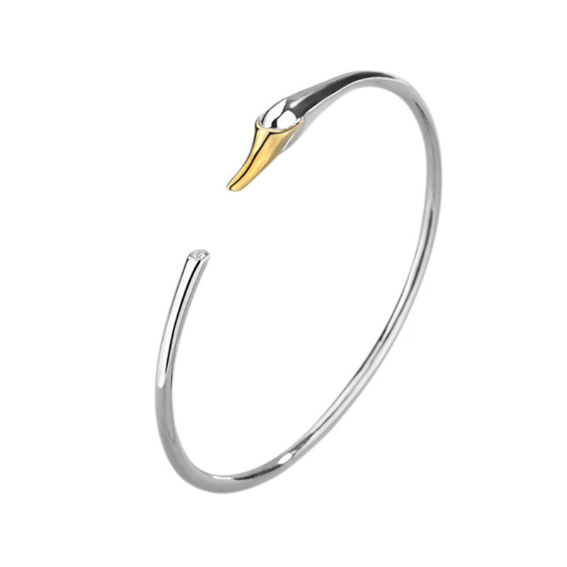 Black And White Swan Bracelet Ins Design Is Exquisite Simple And Adjustable