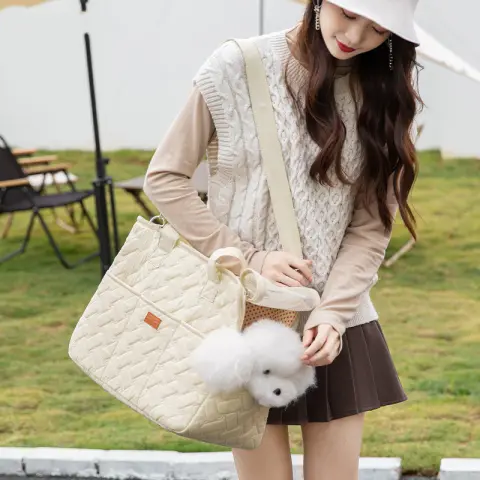 Portable Pets Handbag for High Capacity Ventilation Pet Supplier