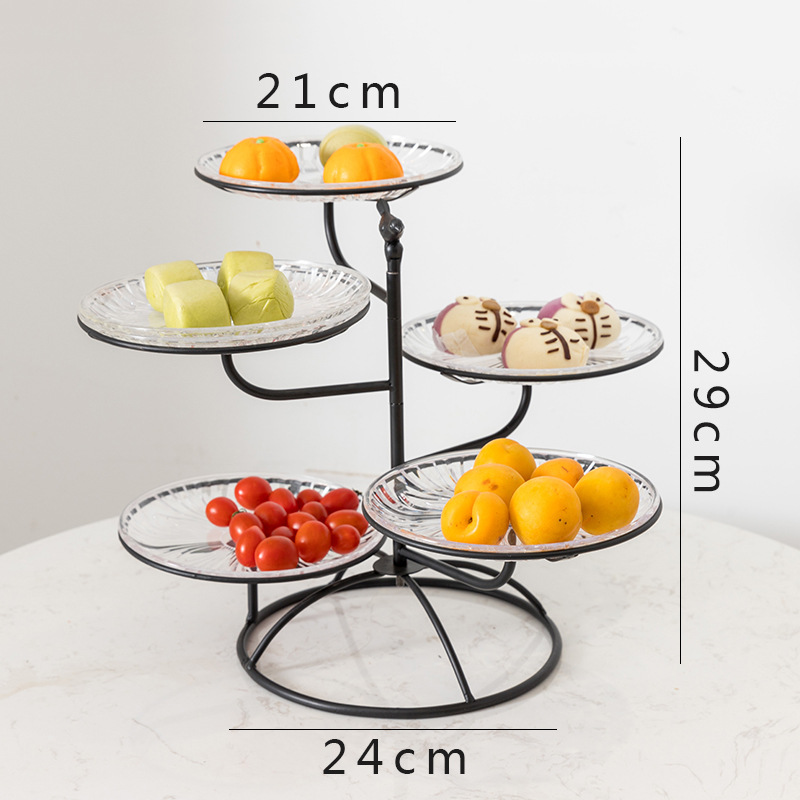 Title 7, Multi-layer fruit tray living room household ac...