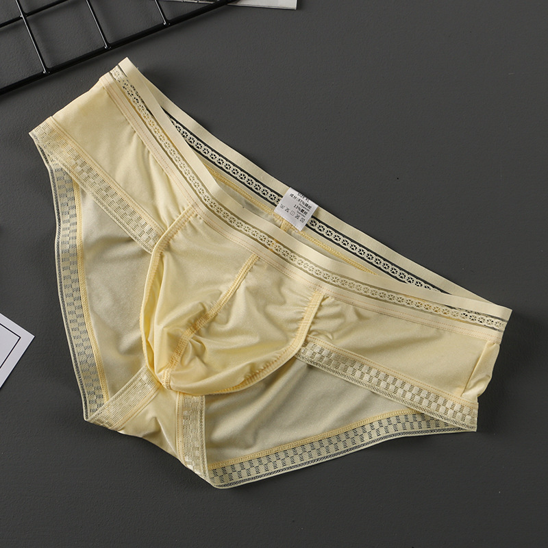 Title 5, Summer New Translucent Ice Silk Underwear Men Sexy