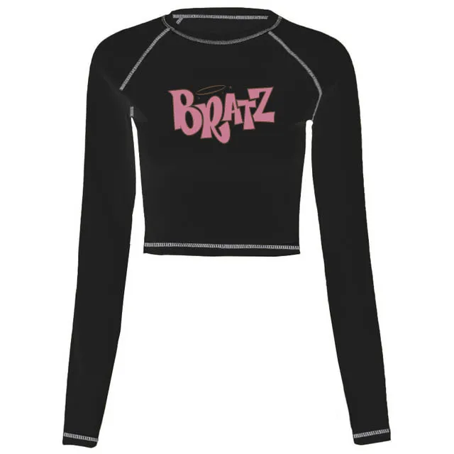 Female T shirt Y2k Vintage T shirt Street Goth T shirt Haraj 2Black - Shop at LoveMi