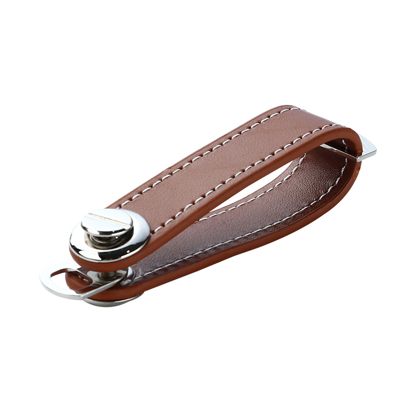 Leather Keychain Creative Leather Keychain Artifact Small Pendant Car Storage Keychain 5