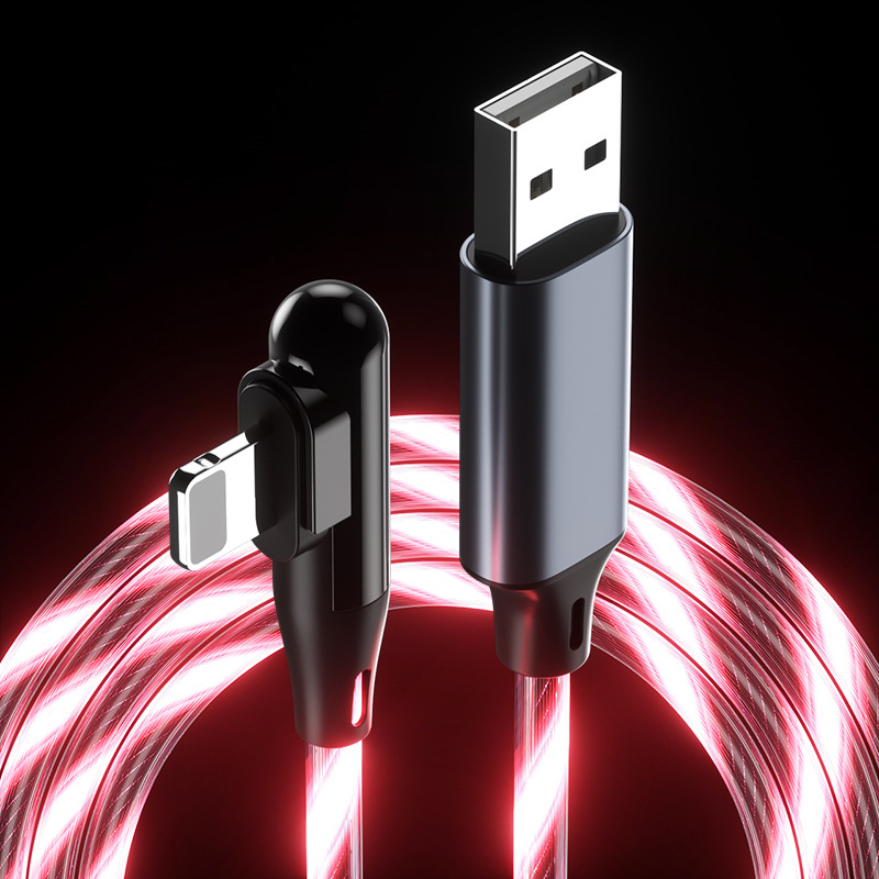 Luminous Elbow Streamer Data Cable Fast Charge