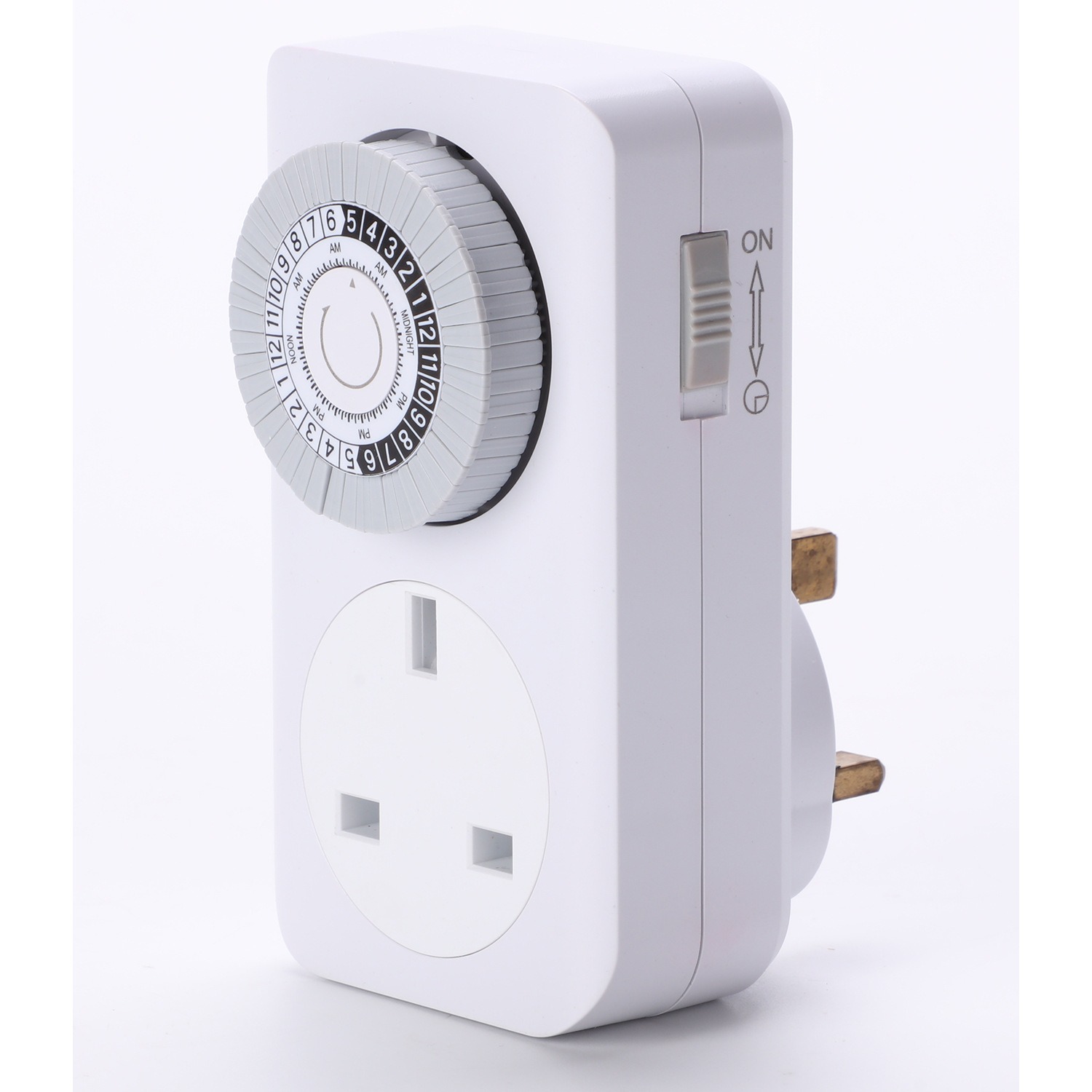 4 Pack 24 Hour 24HR Timer  Mains Plug In Clock UK Socket 3 Pin Plug 13A UK