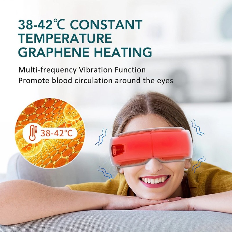 Heated Eye Massager With Vibration Soothing Mask For Relaxation — image 5