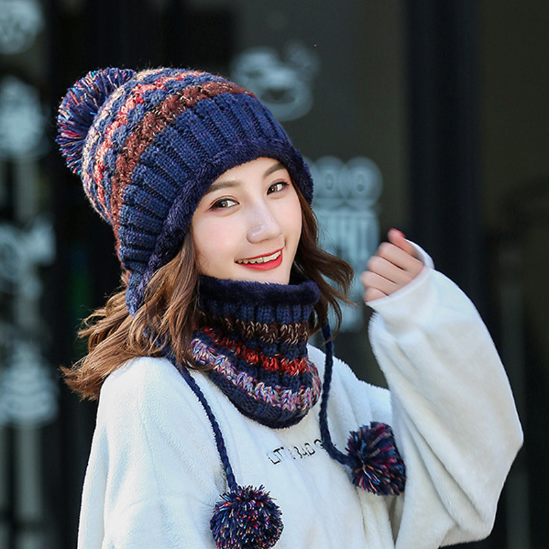 Knitted Hat And Scarf Set