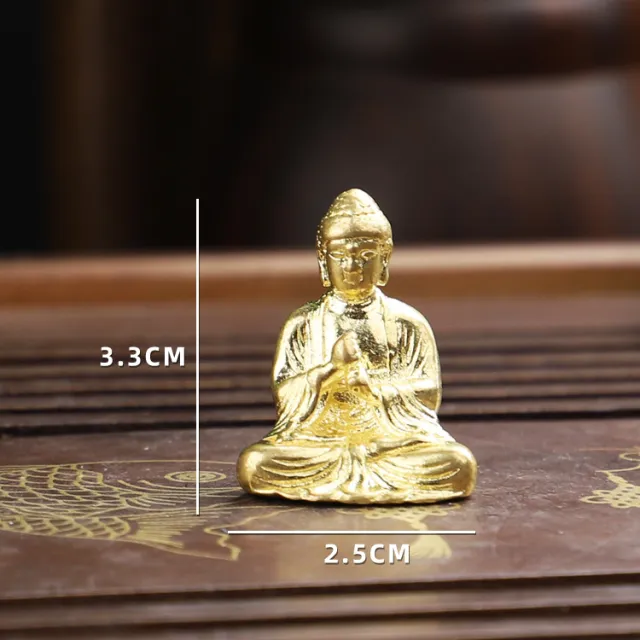 Vintage Copper Maitreya Buddha Handcrafted Sculpture Decoration Tea Pet Sakyamuni Buddha - Shop at LoveMi