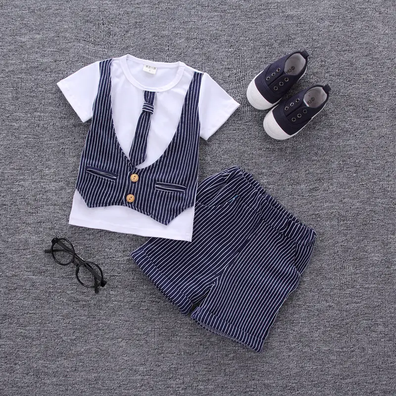 Children's Wear Striped New Style Children's Wear Korean Vest T-shirt