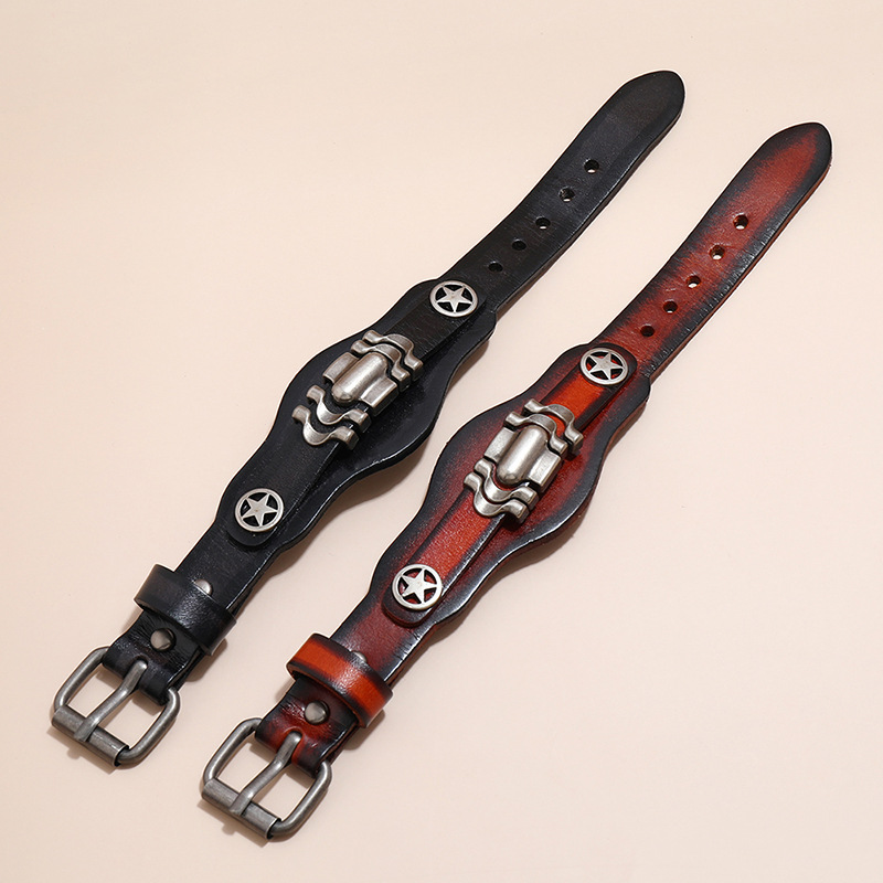 Simple Multi-layer Cowhide Bracelet Men's Jewelry