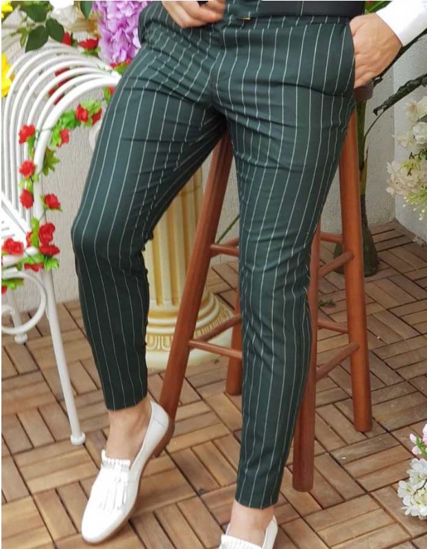 European And American New Striped Men's Casual Pants
