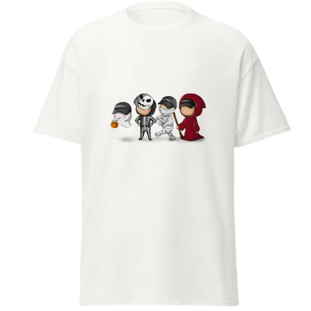 European And American Cartoon Digital Printed Round Neck Casual Short Sleeve White - Shop at LoveMi