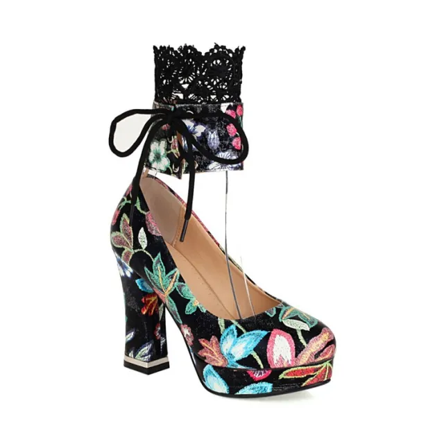 Chunky Heel Fashion Women's Shoes Spring And Autumn Single Shoes High Heels Black - Shop at LoveMi