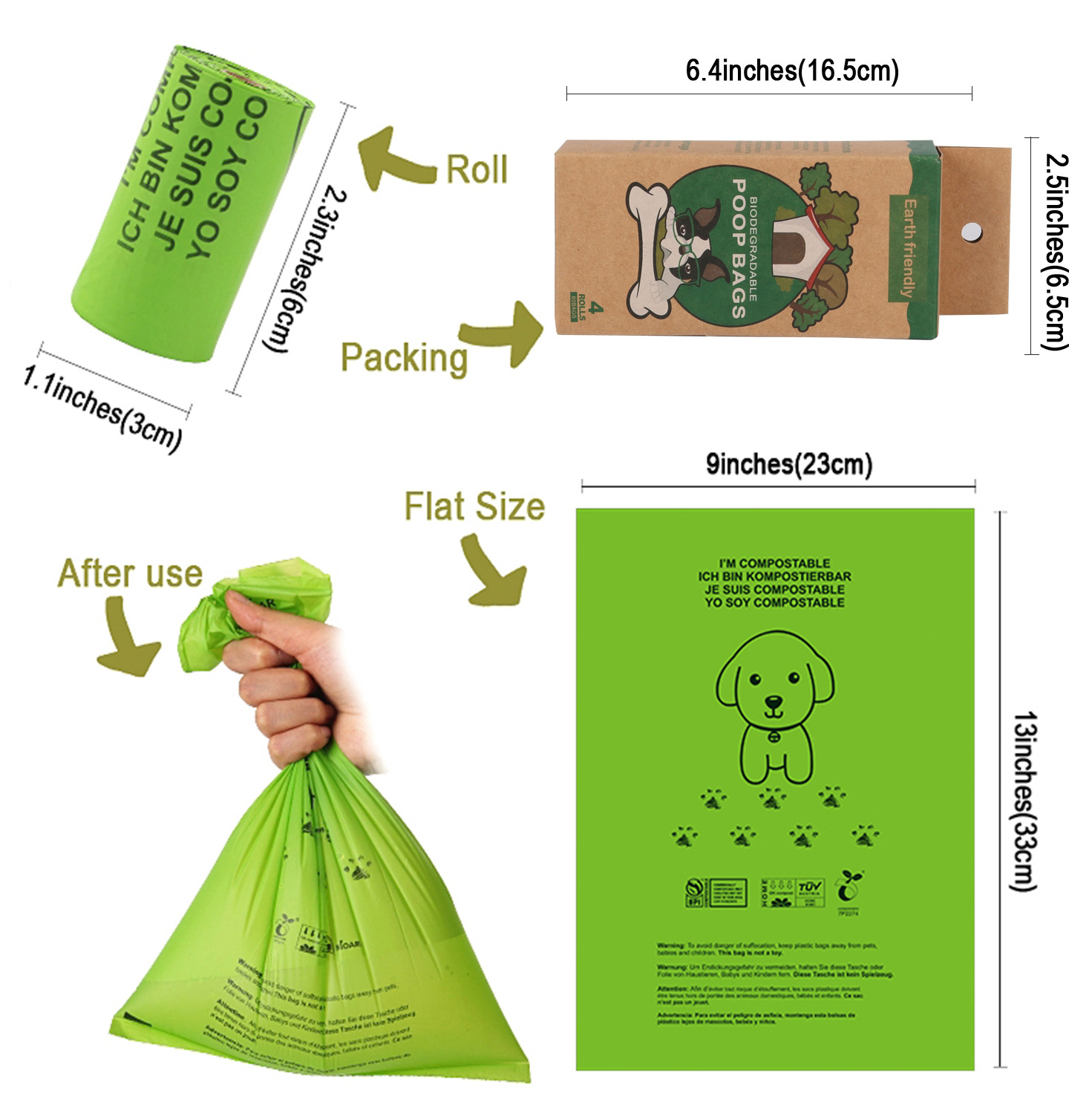 Title 7, PLA Degradable Pet Bin Bag