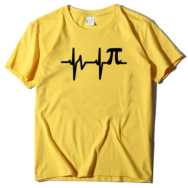 Round Neck Pullover Print Short Sleeves Yellow - Shop at LoveMi
