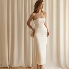White Strapless Dress The Bride's Engagement Certificate Out The Door - White - View 1