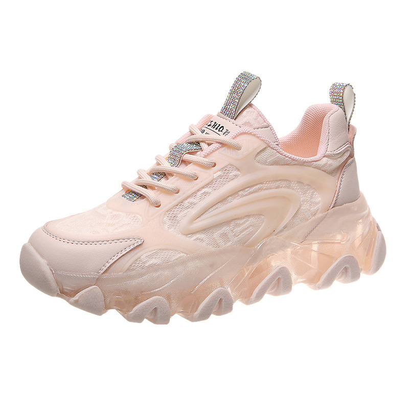 Обувь для папы, тонкие дышащие белые сетчатые туфли, повседневная спортивная обувь