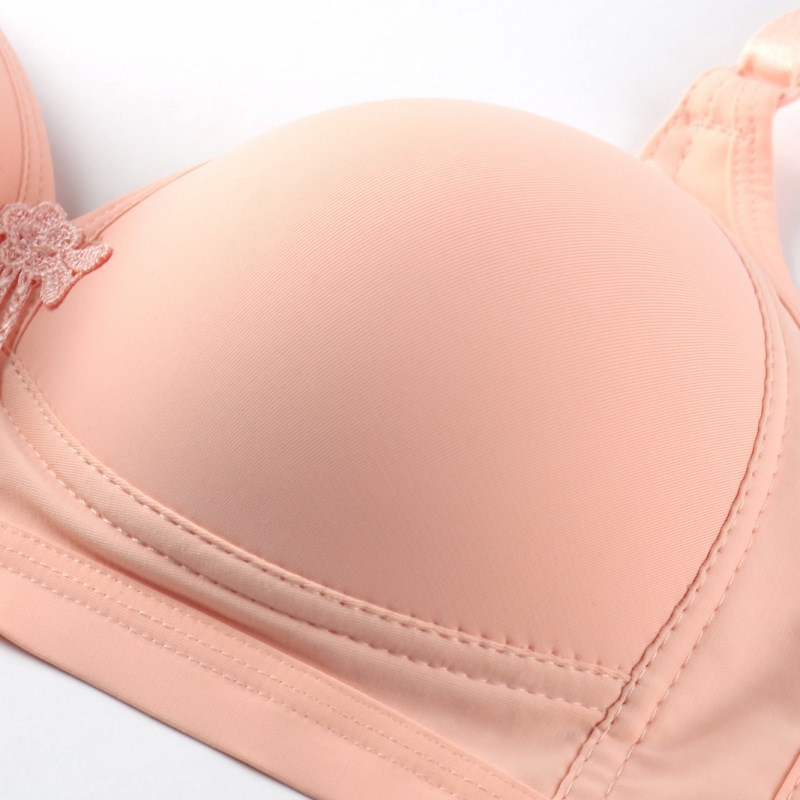 Title 2, Thin Wireless Seamless Cotton Bra Large Size Co...