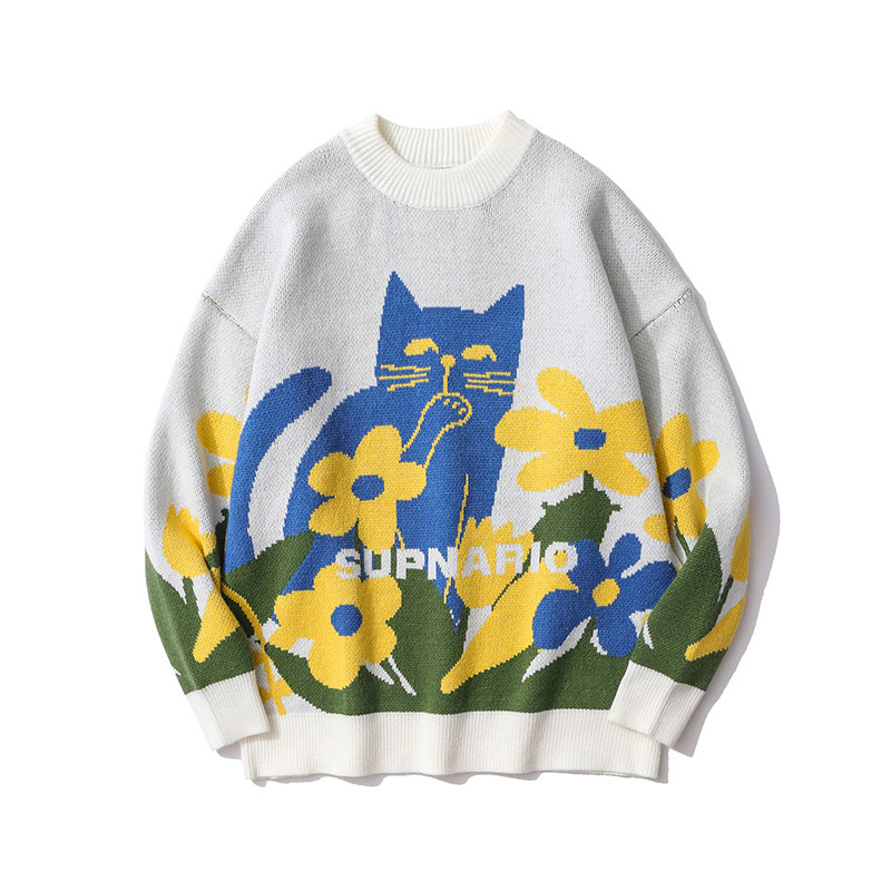 Pullover Long-sleeved Loose-fitting Sweaters For Men And Women